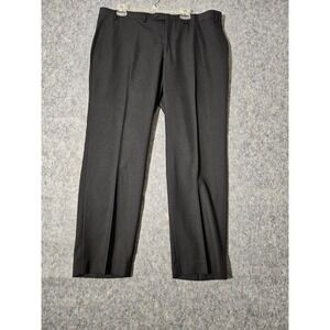 Lauren Ralph Lauren Mens Flat Black Dress Pants Size 40x30 Polyester Rayon